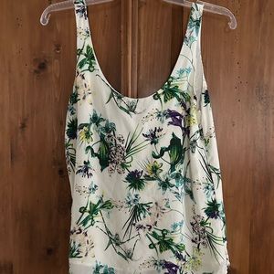 Amour Vert Tropez Floral Silk Camisole S